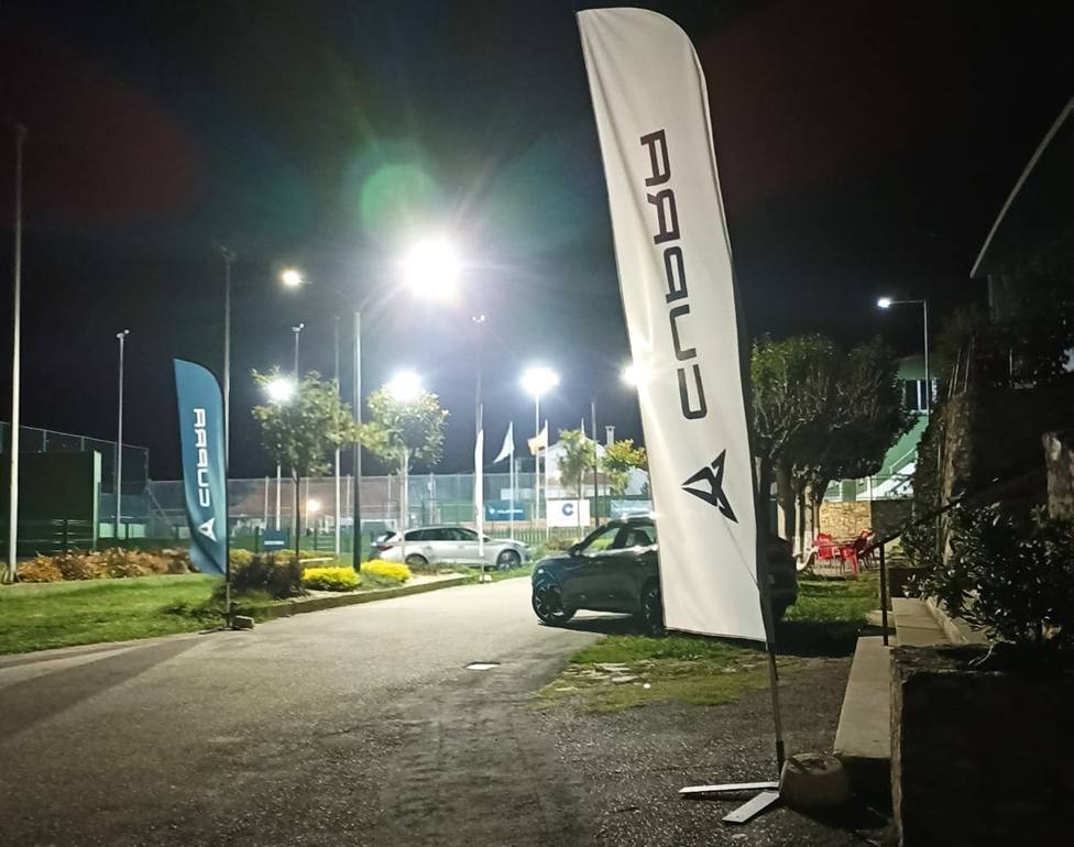 instalaciones del Casino Ferrolano Tenis Club durante uno de los días de competición