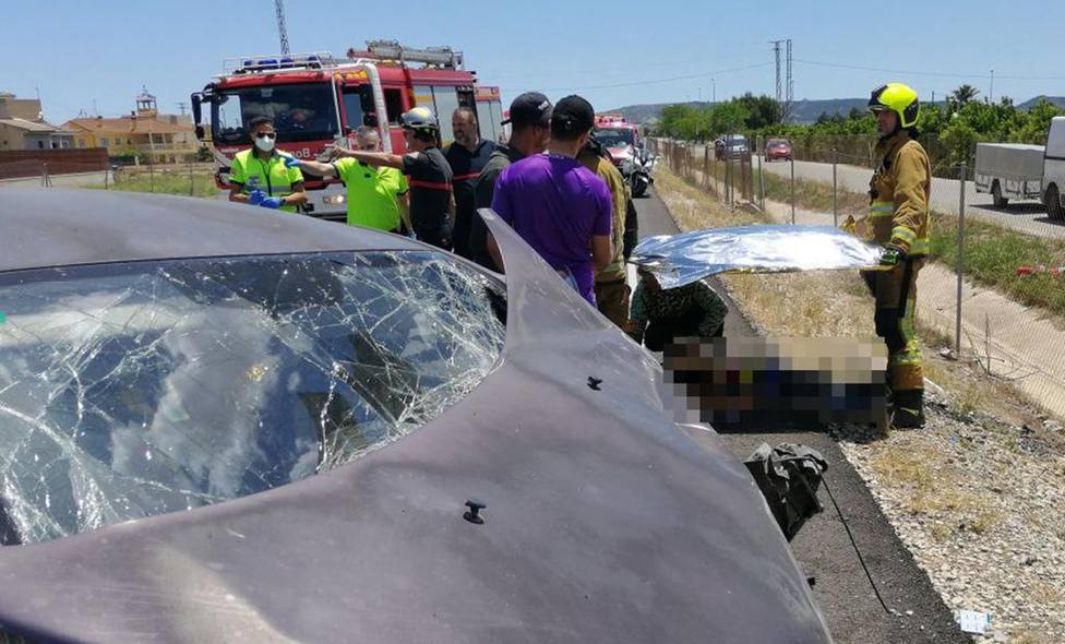 Nueve heridos en un accidente de tráfico múltiple en Orihuela
