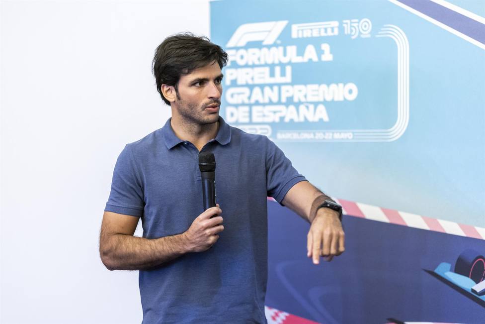 Carlos Sainz, en la presentación del Gran Premio de España
