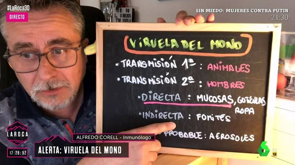 Alfredo Corell aprovecha La Roca para explicar qué población debe vacunarse contra la viruela del mono