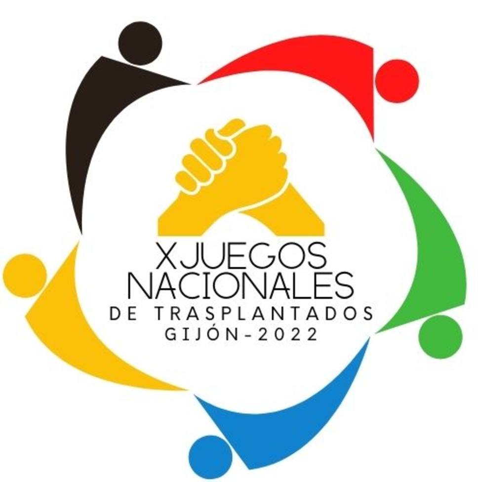 Logotipo de los décimos Juegos Nacionales de Trasplantados que se celebrarán en Gijón