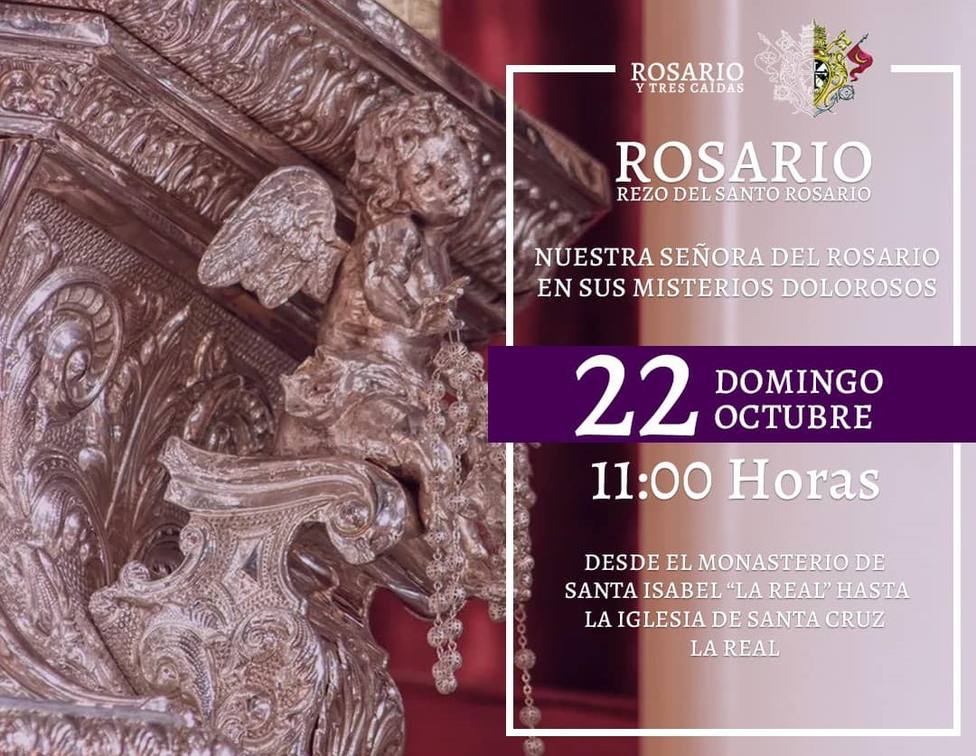 La Virgen del Rosario de la hermandad penitencial de Granada también saldrá en procesión octubre