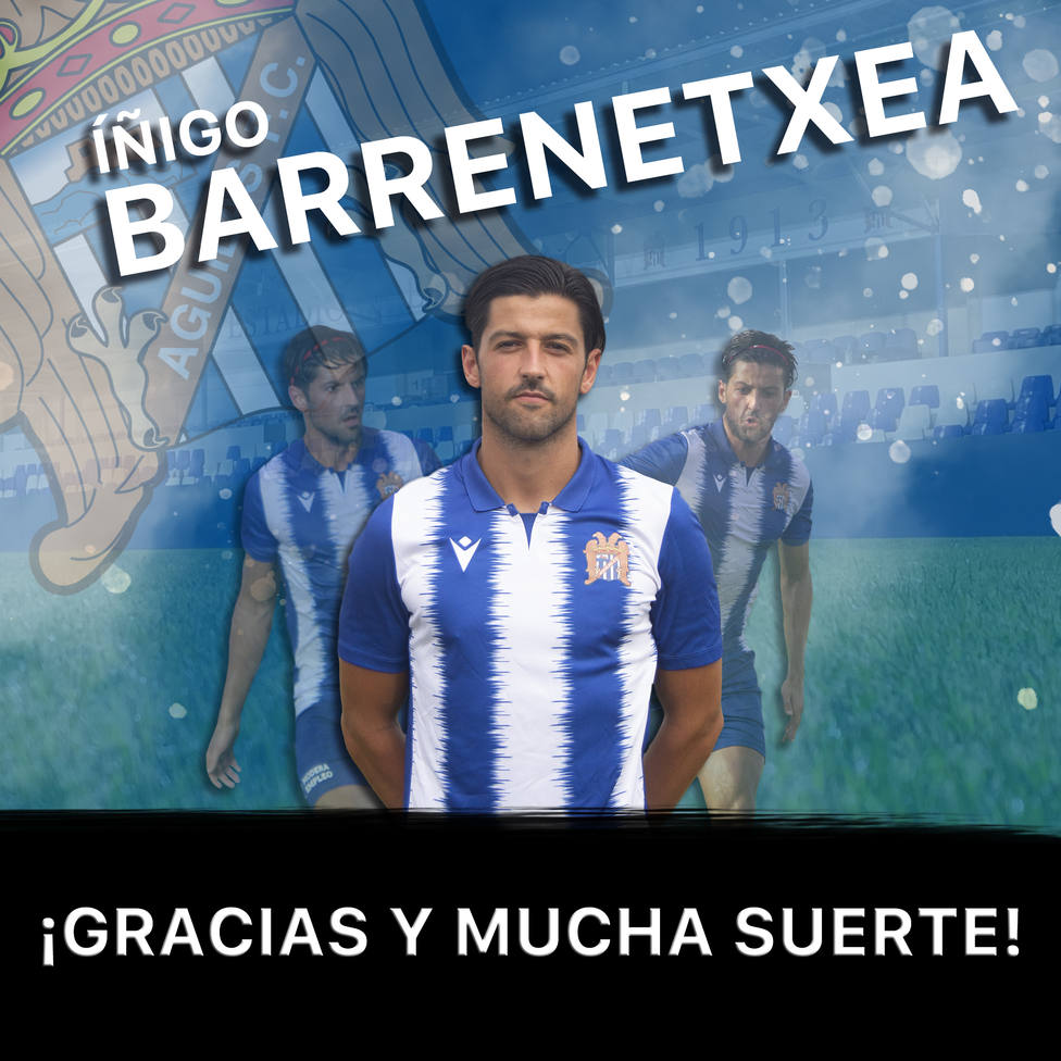 Águilas FC rescinde el contrato del centrocampista vasco Íñigo Barrenetxea