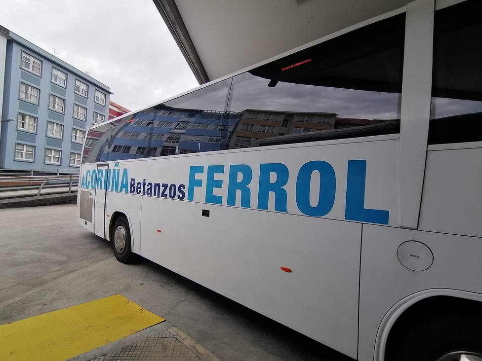 Foto de archivo de uno de lo autobuses que cubre el trayecto hacía A Coruña