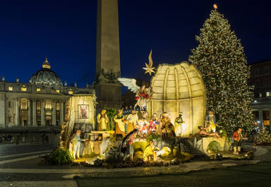 Así serán el pesebre y el árbol que adornarán la Plaza de San Pedro durante estas Navidades