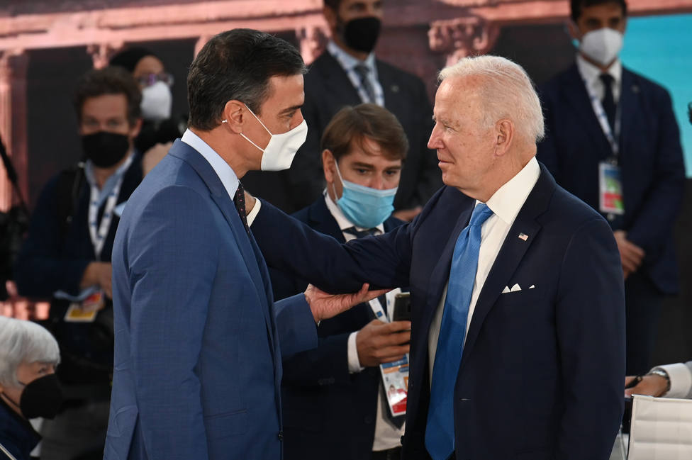 Biden telefonea a Sánchez para agradecer el esfuerzo de España al organizar la cumbre de la OTAN