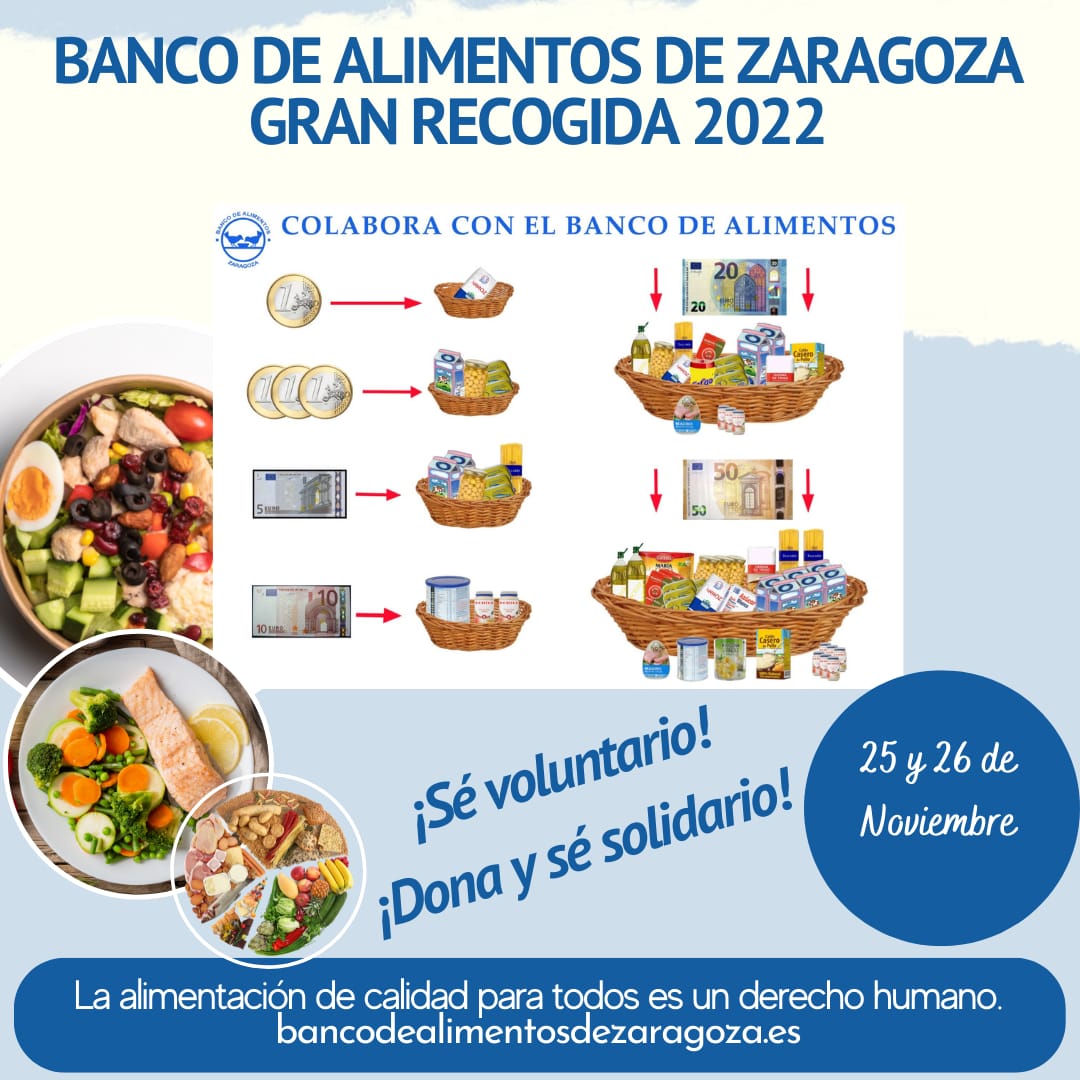 Confinar Ilustrar Por ahí Arranca la gran recogida del Banco de Alimentos de Zaragoza - Zaragoza -  COPE
