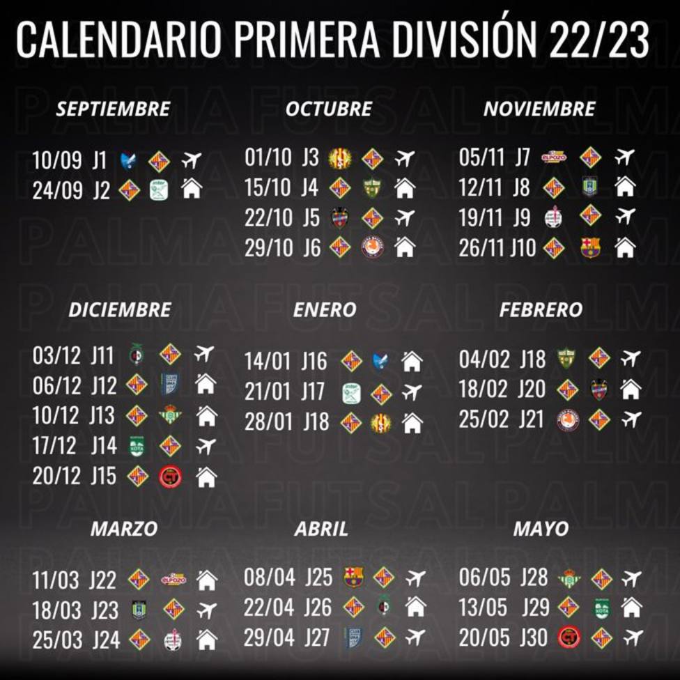 Calendario Futsal