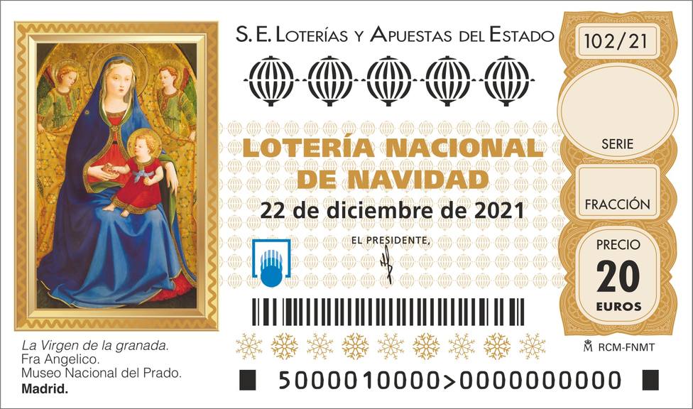 Décimo Lotería de Navidad 2021