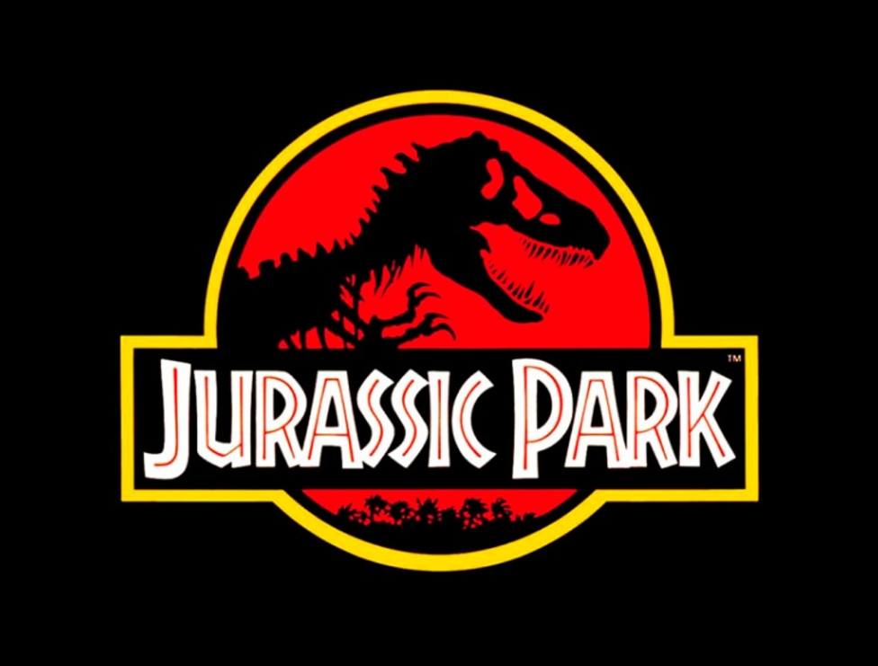 El primer logotipo de la saga de Jurassic Park