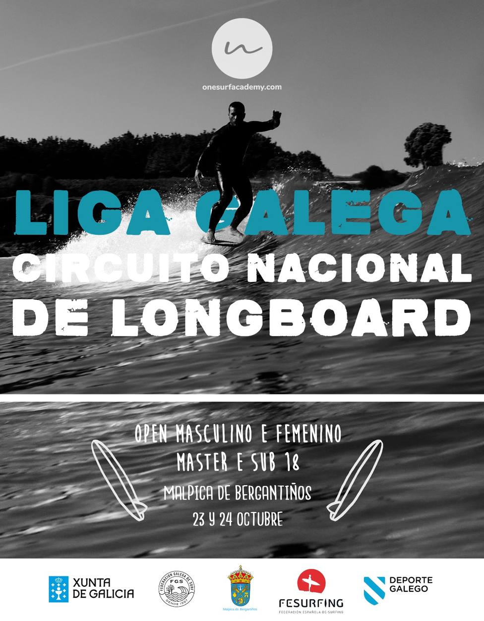 Surf liga galega circuito nacional longboard