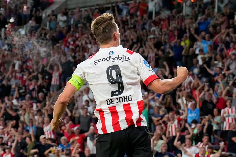 Luuk De Jong celebra el gol en la prórroga