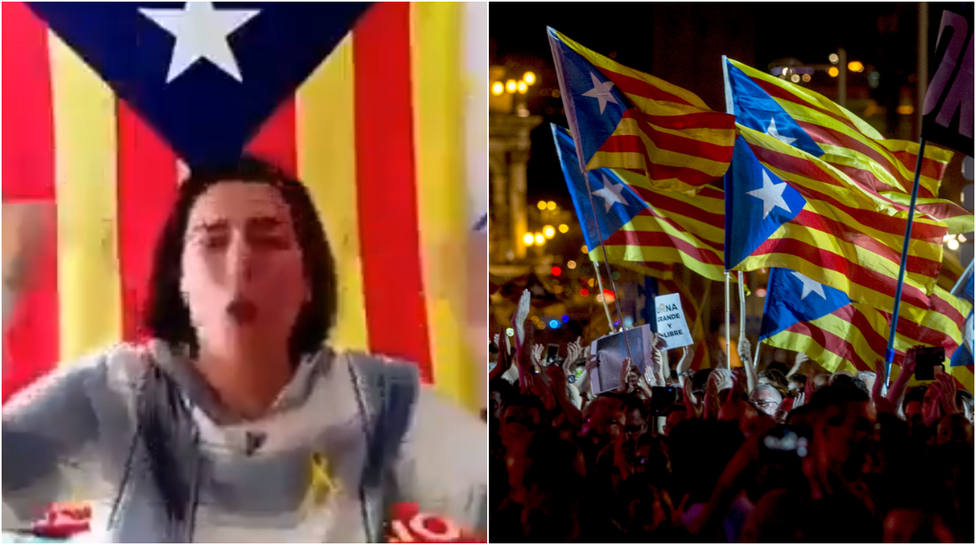 La radical indepe que se ha convertido en el cachondeo de las redes con este mensaje en catalán inventado