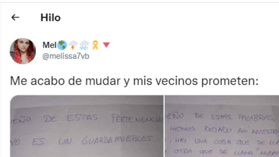 Una joven, a cuadros, por el mensaje que le dejan sus vecinos al mudarse a un piso en Zamora: Haga el favor