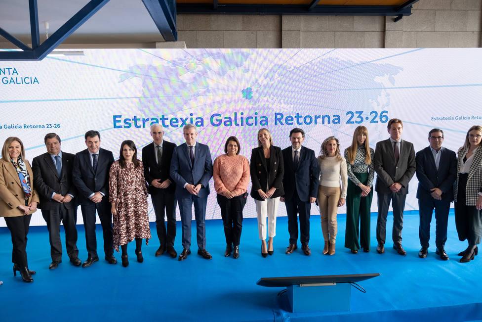 Participantes en la presentación de Estrategia Galicia Retorna 2023-2026 en el CIS - FOTO: Xunta