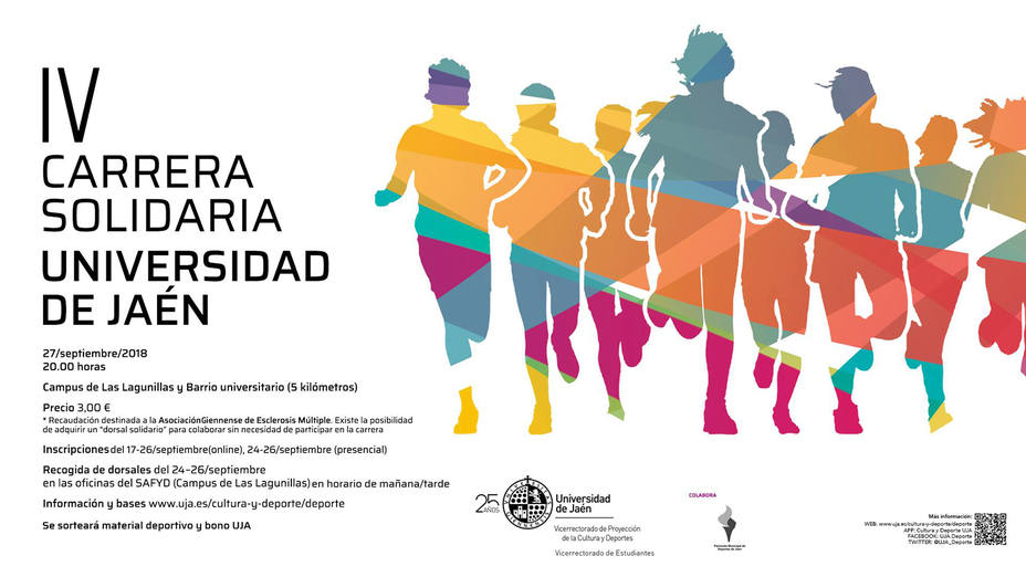 La Iv Carrera Solidaria Universidad De Jaen Se Celebrara El Proximo 27 De Septiembre Jaen Huelma Cope