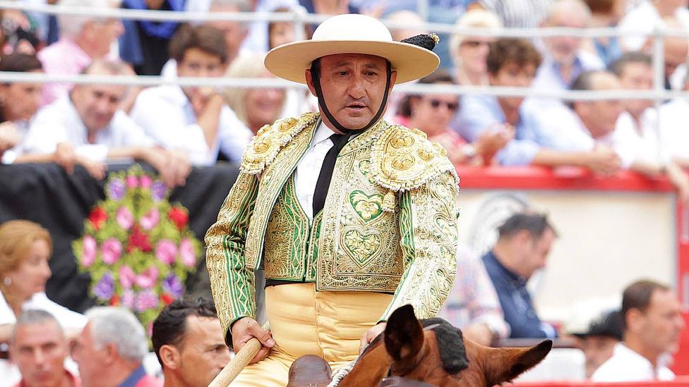 Francisco Doblado durante su actuación en la última feria de Santiago de Santander