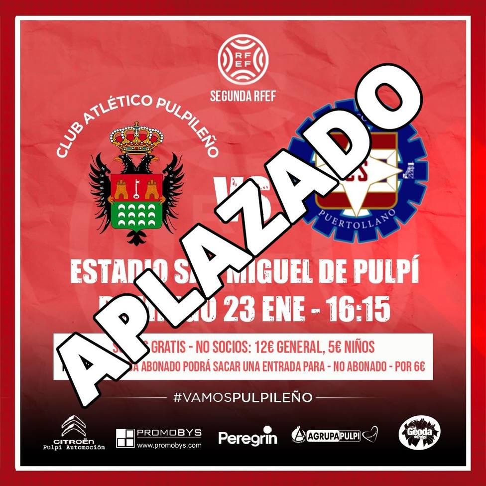 El Atlético Pulpileño - Puertollano aplazado por varios casos COVID en los visitantes