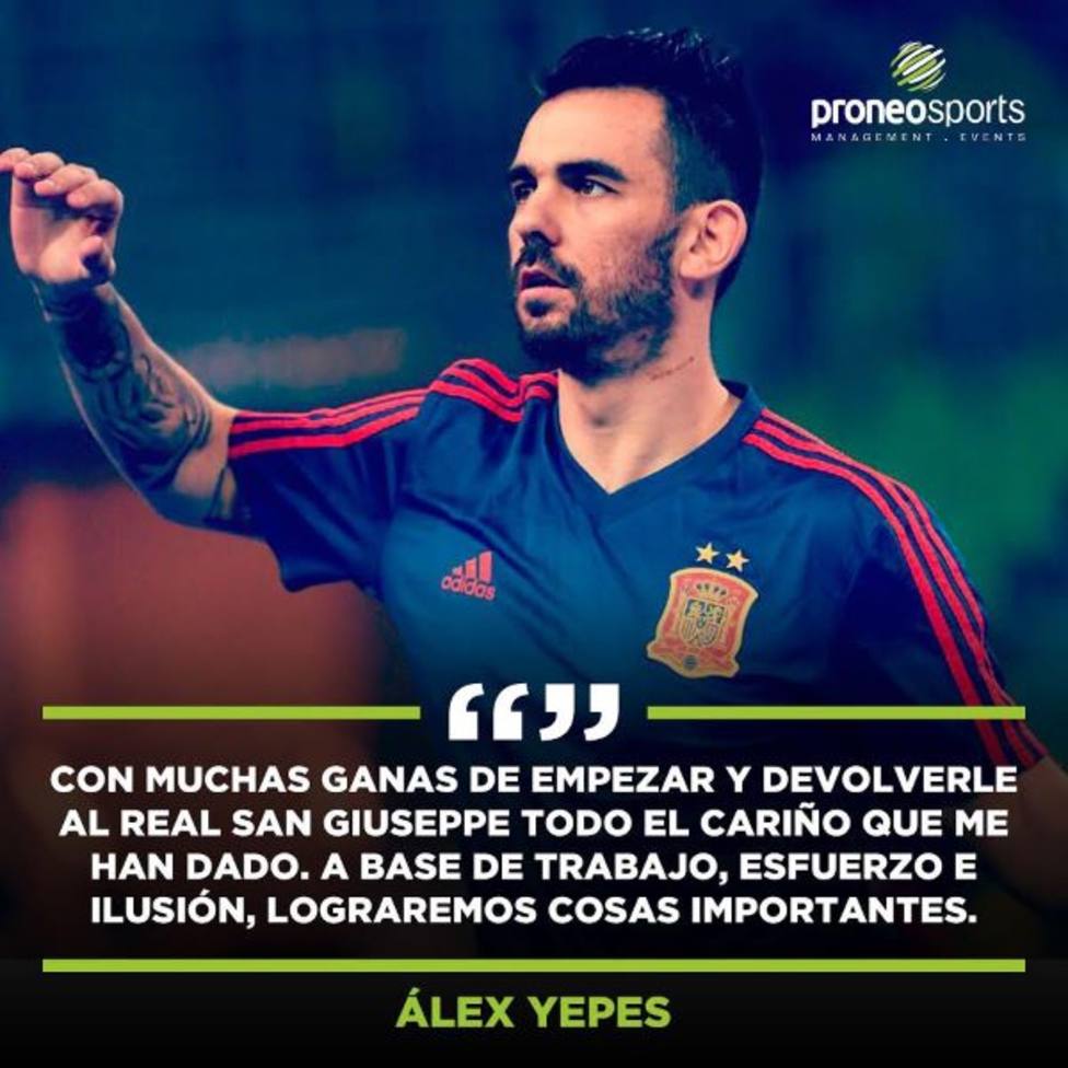 El ciezano Álex Yepes jugará en el San Giuseppe italiano