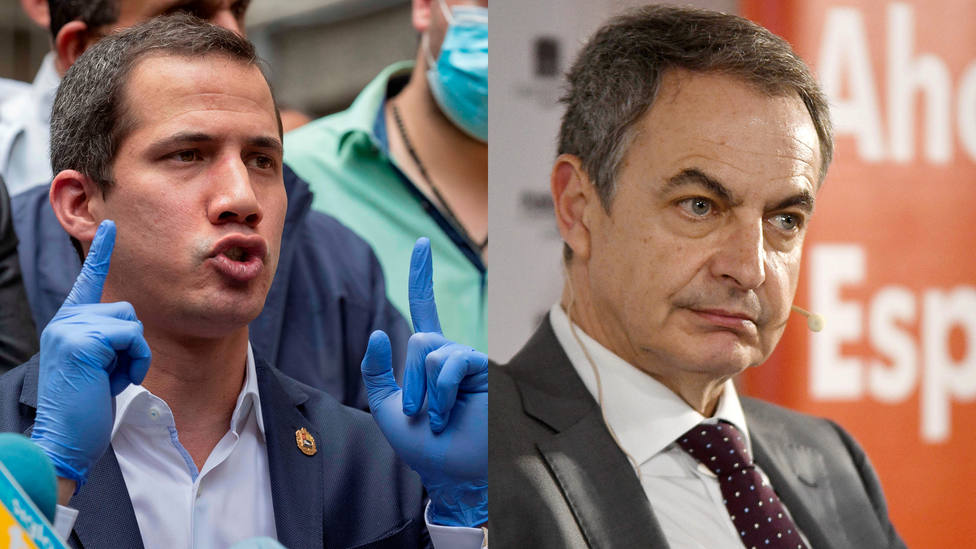 Guaidó acusa a Zapatero de ser aliado de Maduro: No es un intermediario, ni un mediador, ni un hombre neutr