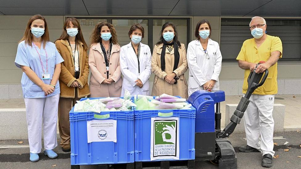 El Hospital Gregorio Marañón colabora con el Banco de Alimentos, donando acumuladores de frío