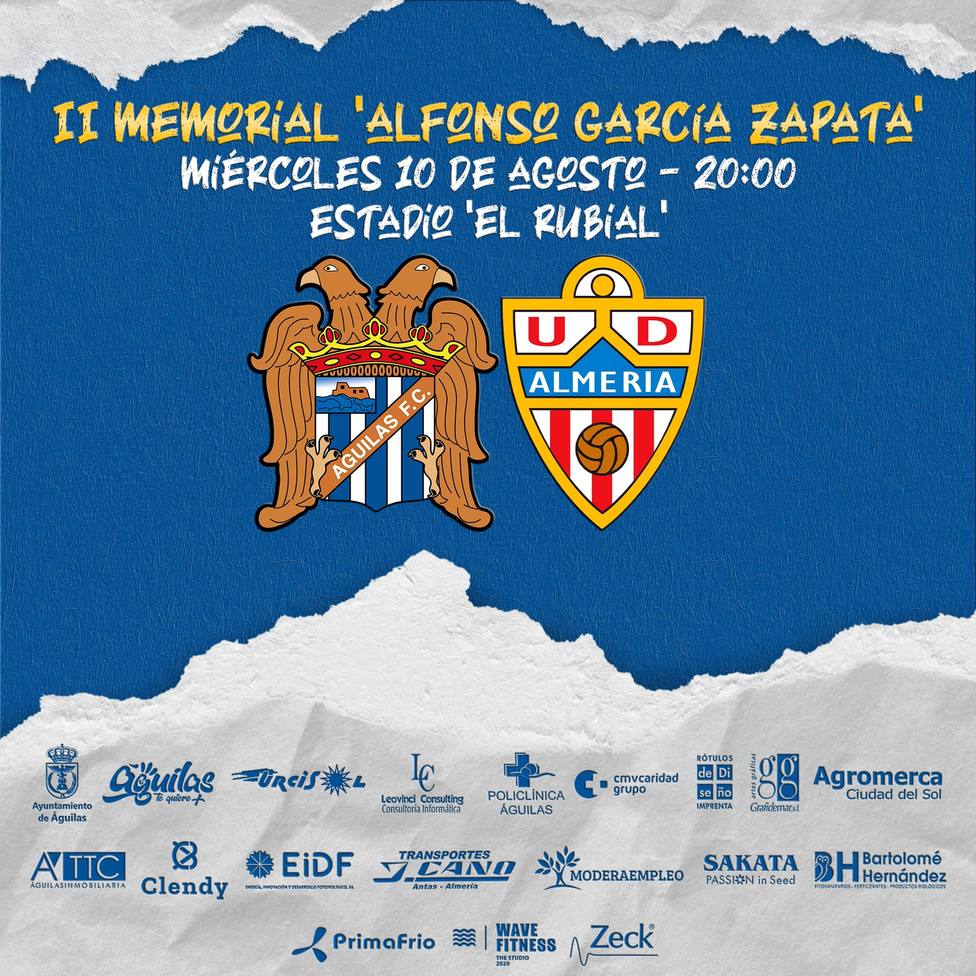 El Almería B será el rival del Águilas FC en el segundo memorial Alfonso García Zapata